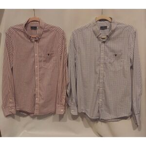 Simply Southern Mens Plaid Button-Down Long Sleeve Dress Shirts Size Medium (2)